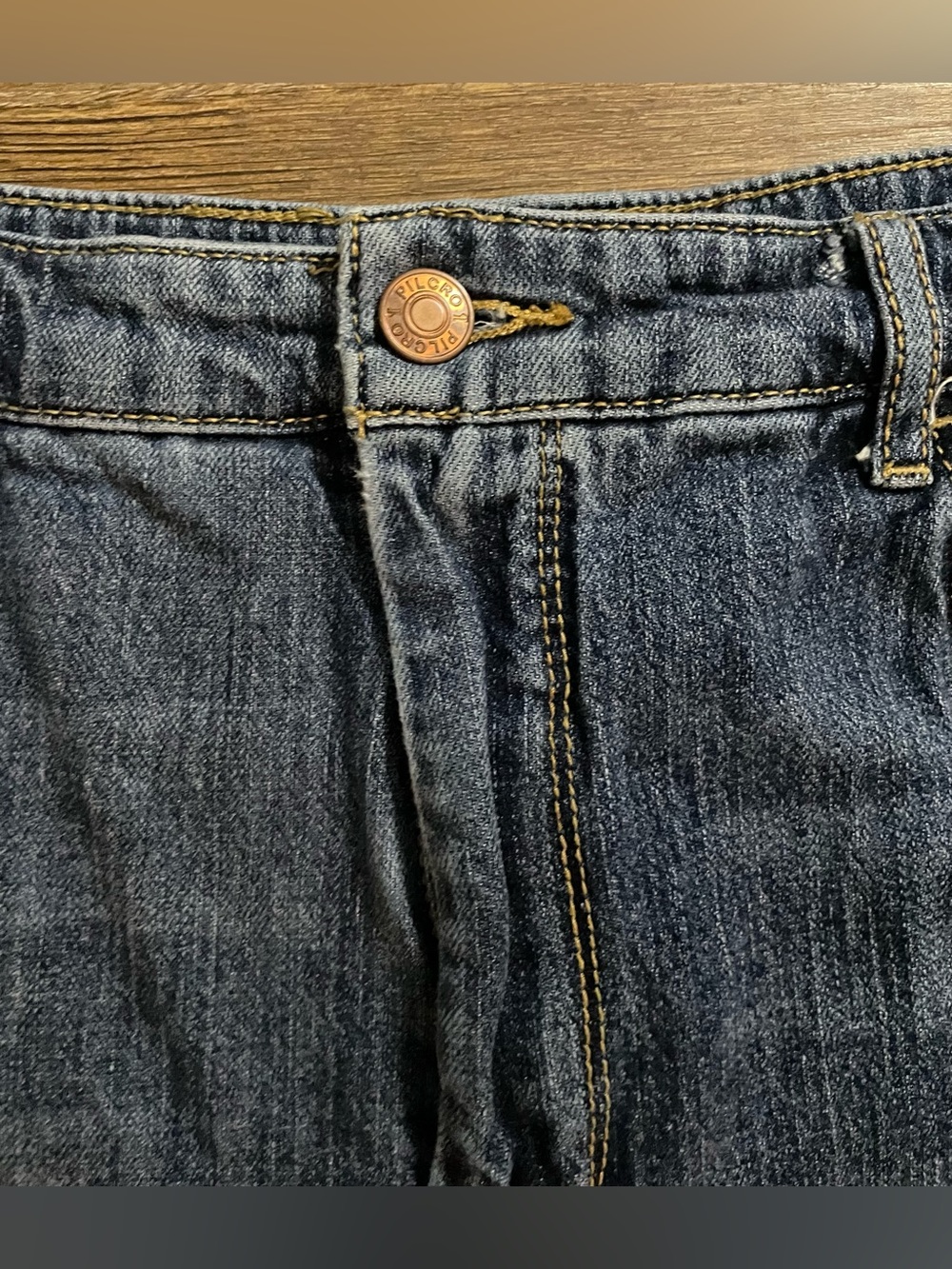 Anthropologie Pilcro Jeans Women’s 31 Ultra High Rise Crop Blue Denim Cropped - Picture 6 of 11